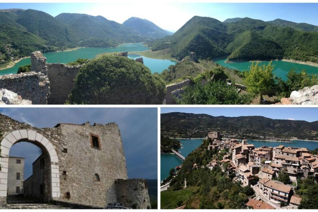 Stanza Con Terrazzo Vista Lago - Lakeholiday Castel di Tora Luaran gambar